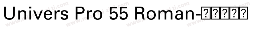 Univers Pro 55 Roman字体转换